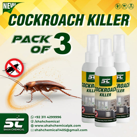 Pack of 3 Cockroach Killer Ready For Use Spray - 120 ml