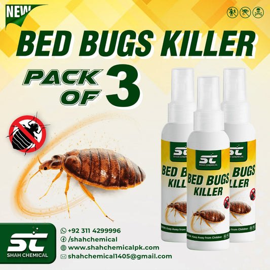 Pack of 3 Beg Bugs Killer Ready For Use Spray - 120 ml