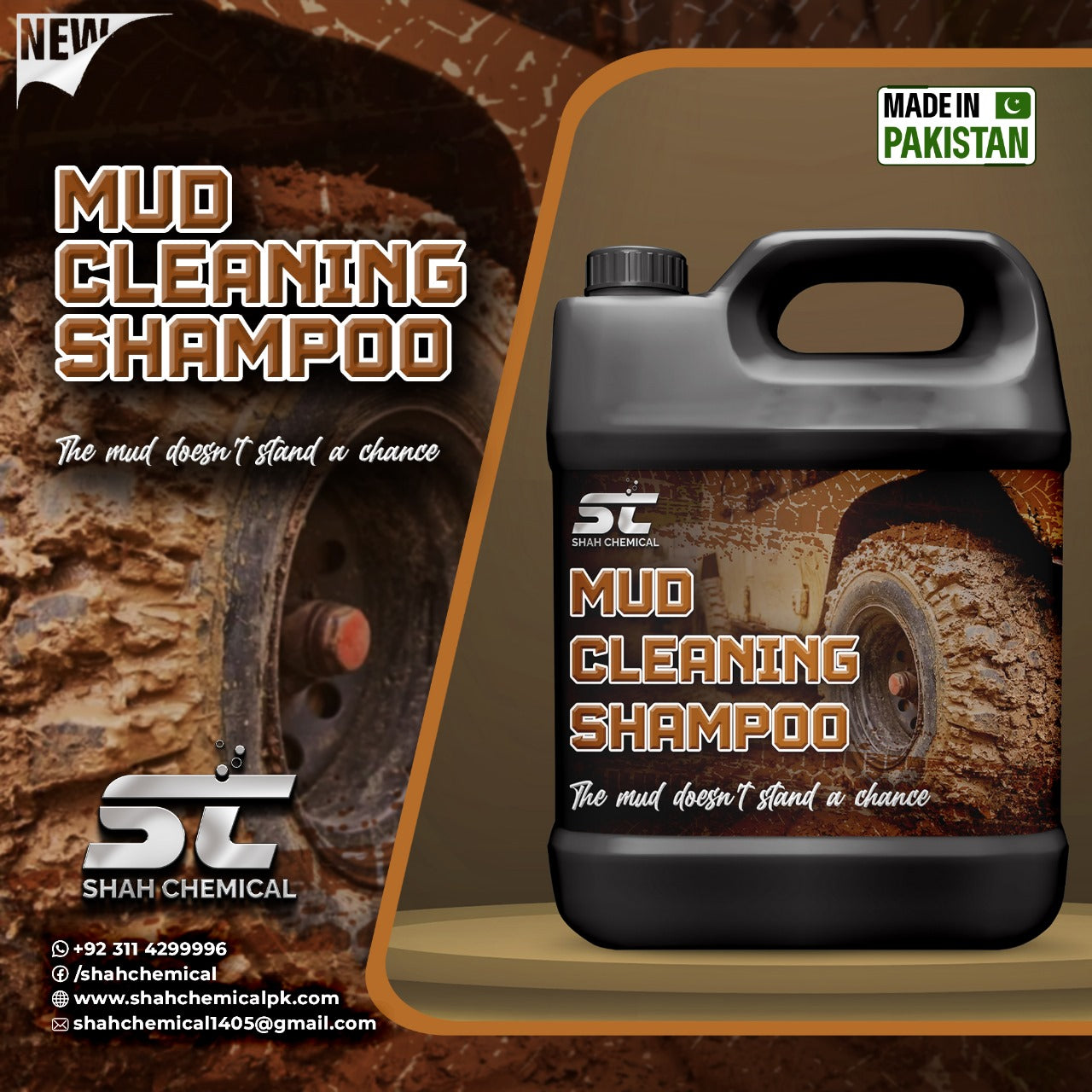Mud , Dirt Heavy Duty Car wash & wax shampoo - 4 litre