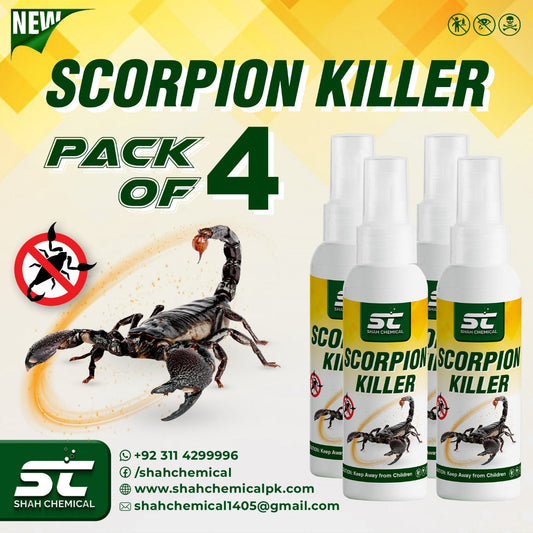 Pack of 4 Scorpion Killer Ready For Use Spray - 120 ml