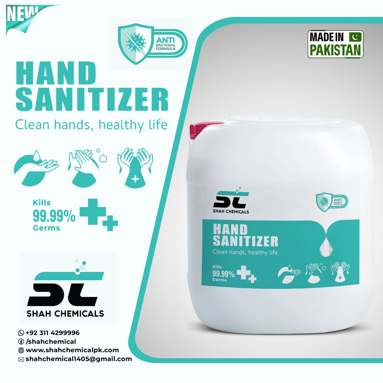 Hand sanitizer (Clean hand / healthy life) 30 Liter