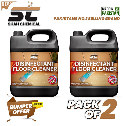 SHAH CHEMICALS Pack of 2 Disinfectant Floor & Multi-Purpose Cleaner - 4 litre SHAH CHEMICALS