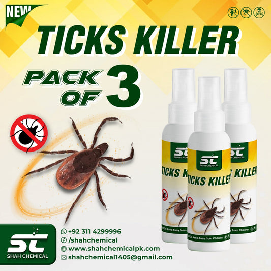Pack of 3 Ticks Killer Ready For Use Spray - 120 ml