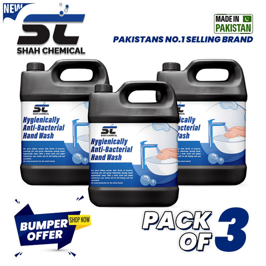 Pack of 3 Hand Wash Liquid Soap - 4 litre