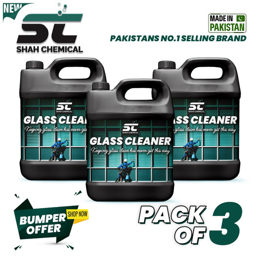 Pack of 3 Extreme Shine Glass Cleaner - 4 litre