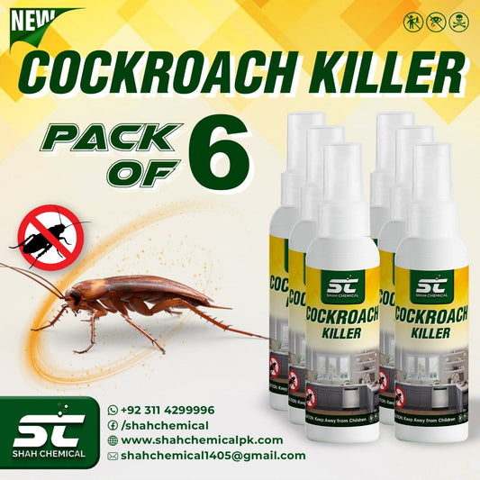 Pack of 6 Cockroach Killer Ready For Use Spray - 120 ml