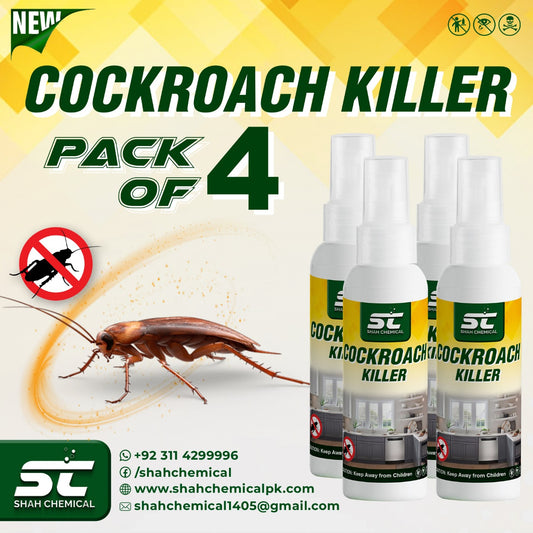 Pack of 4 Cockroach Killer Ready For Use Spray - 120 ml