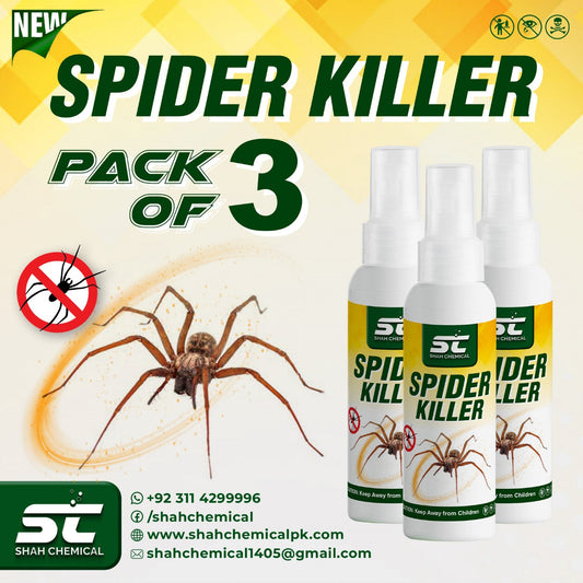 Pack of 3 Spider Killer Ready For Use Spray - 120 ml