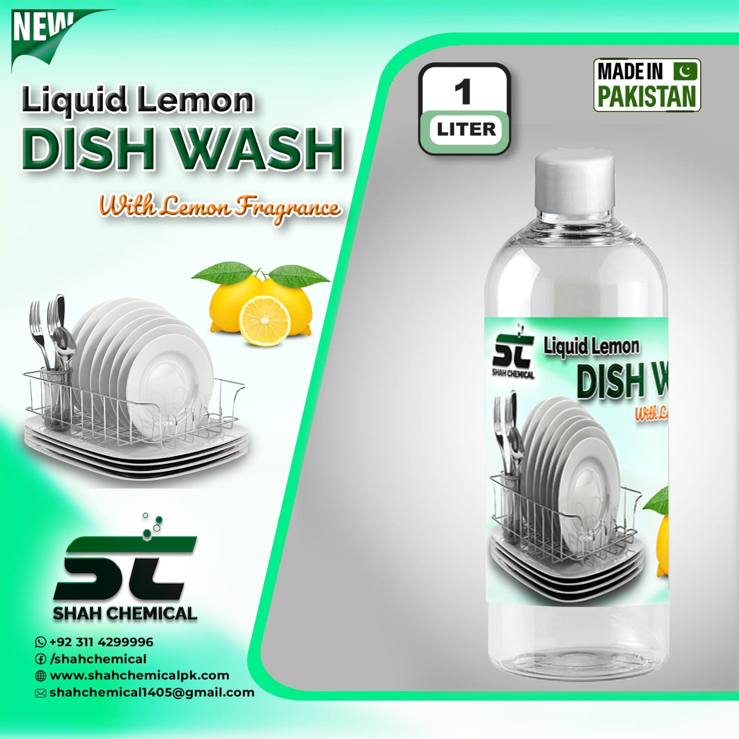 SHAH CHEMICALS Liquid Dish Wash safe for humans Touch - 1 litre SHAH CHEMICALS