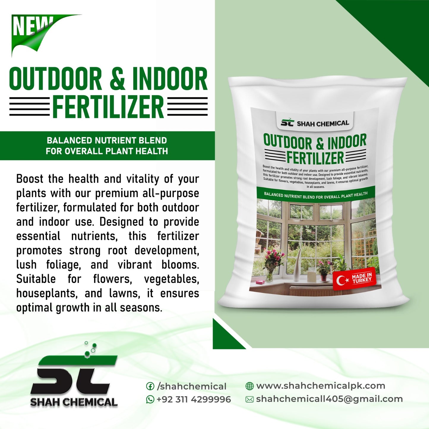 Outdoor & Indoor Fertilizer - MADE IN TURKEY