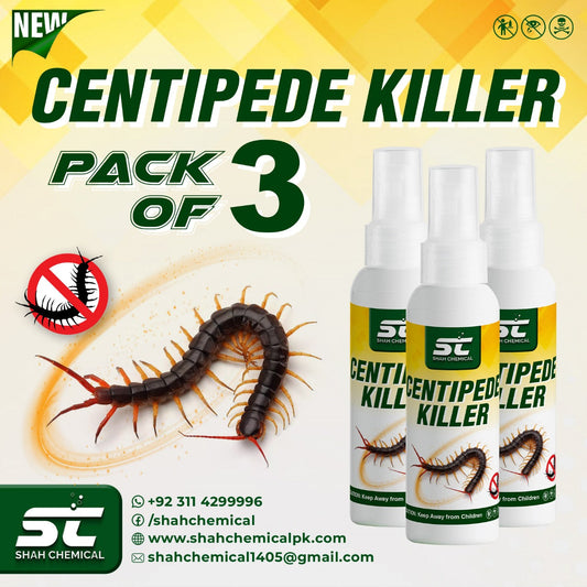 Pack of 3 Centipede Killer Ready For Use Spray - 120 ml