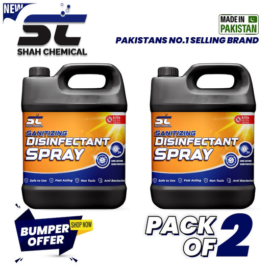 Pack of 2 Sanitizing Disinfectant Spray 4 liter
