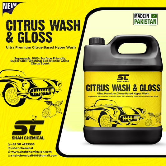 Citrus car wash & wax shampoo - 4 litre