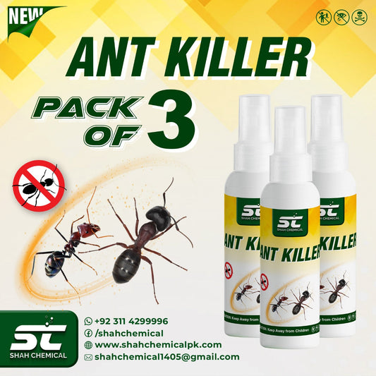 Pack of 3 Ant Killer Ready For Use Spray - 120 ml