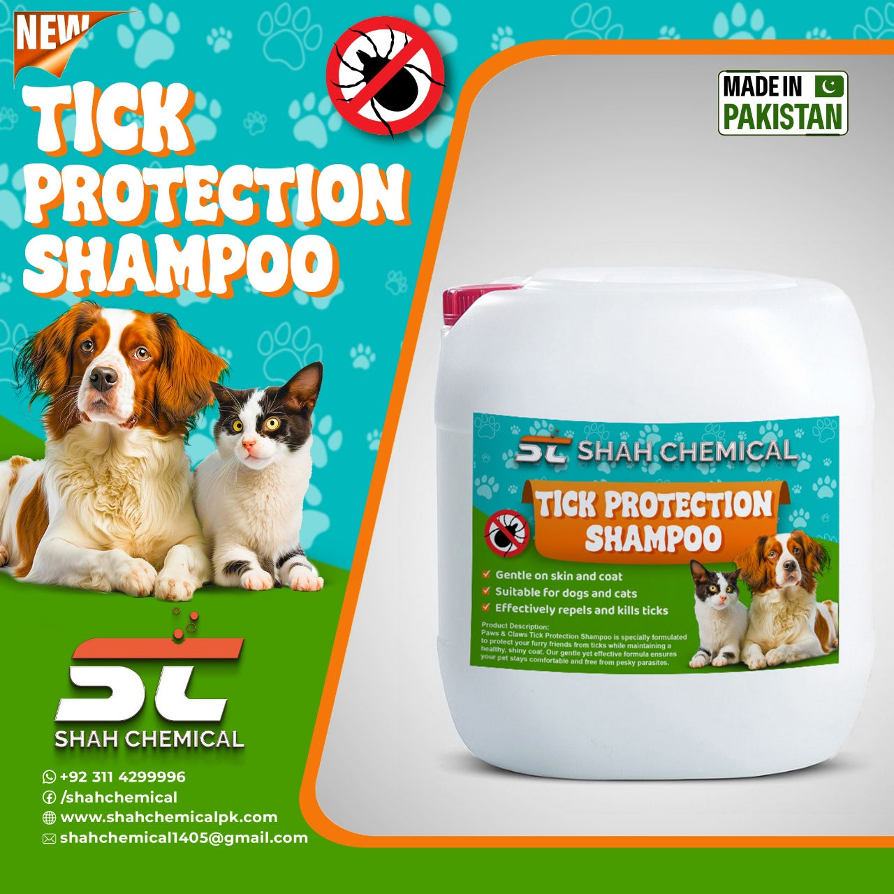 Tick Protection Shampoo (Dogs And Cats) 30 Litre