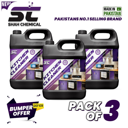 Pack of 3 Kitchen cleaner - 4 litre