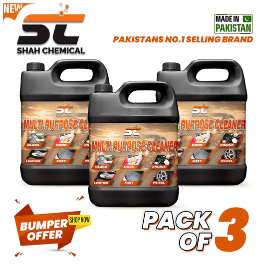 Pack of 3 Multi / All Purpose Cleaner Ready For Use - 4 litre