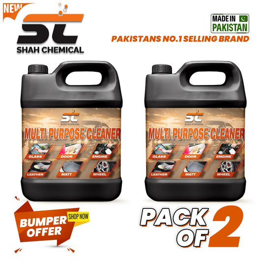 SHAH CHEMICALS Pack of 2 Multi / All Purpose Cleaner Ready For Use - 4 litre SHAH CHEMICALS