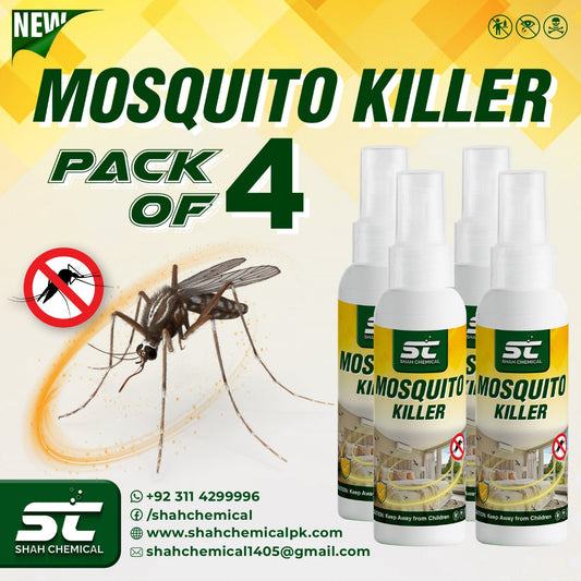 Pack of 4 Mosquito Killer Ready For Use Spray - 120 ml