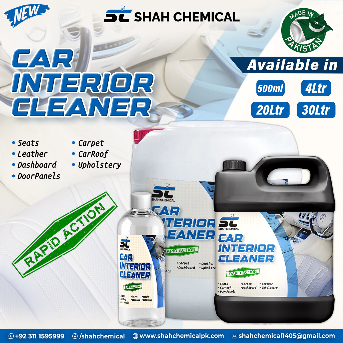 Car Interior Cleaning and Disinfectant