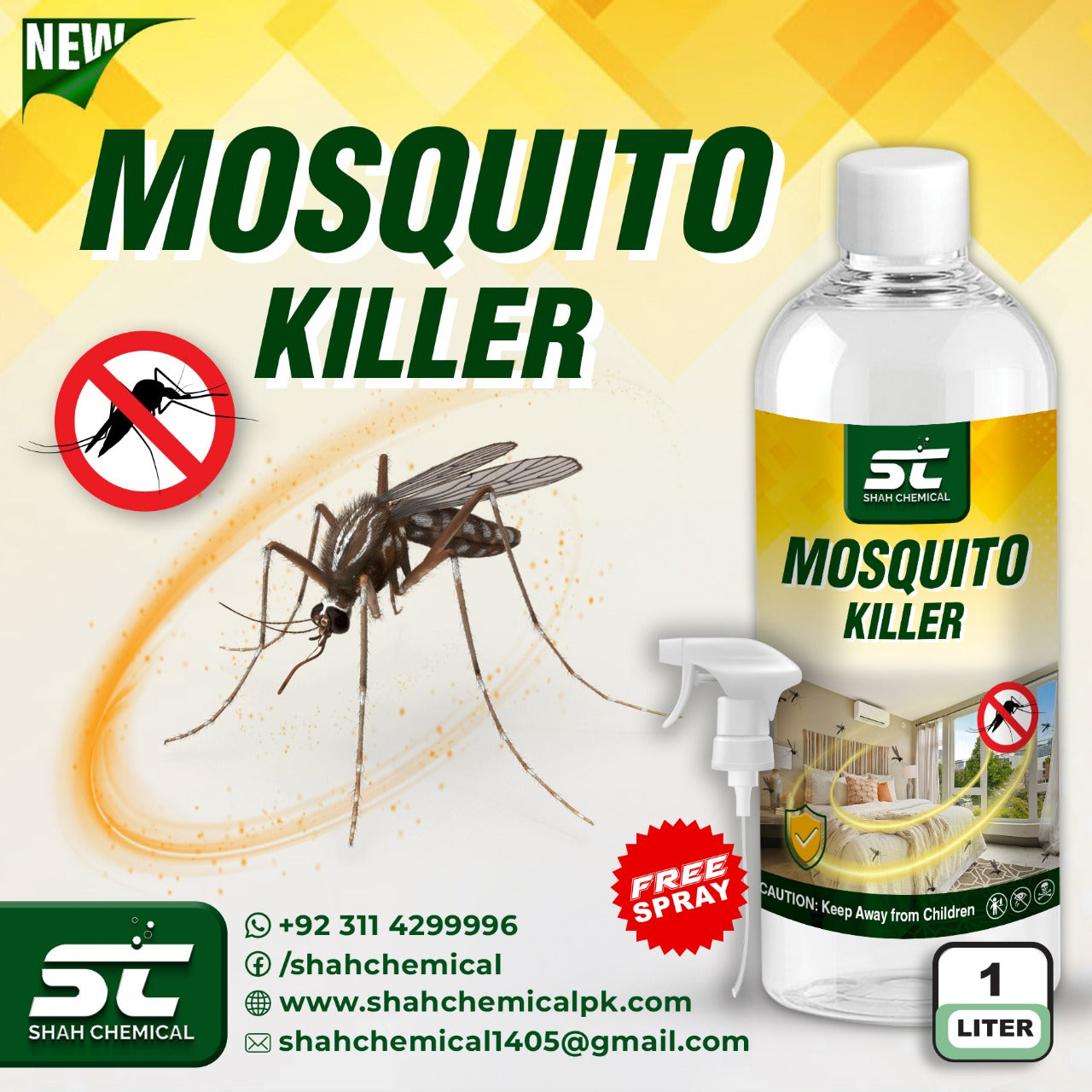 Mosquito Killer Ready For Use Spray - 1 litre