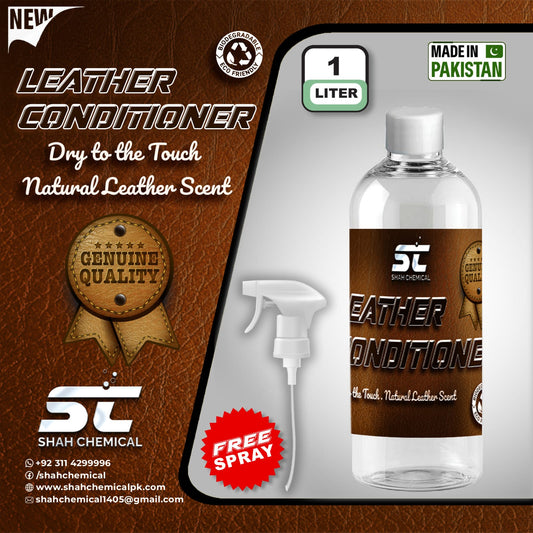 SHAH CHEMICALS Leather Cleaner & Conditioner - 1 litre SHAH CHEMICALS