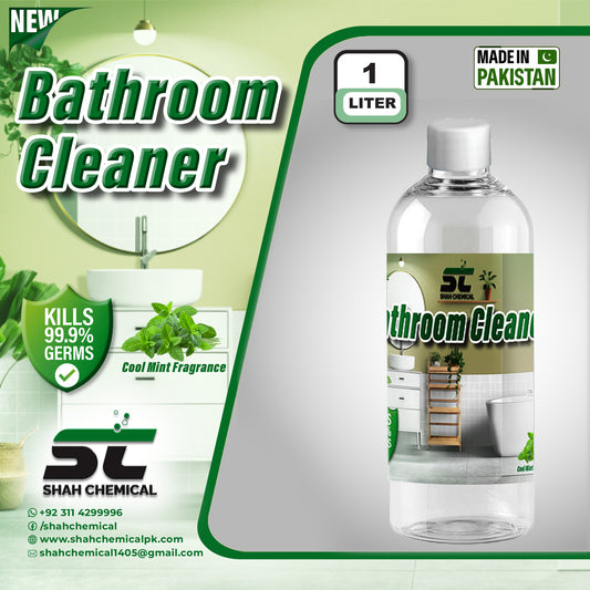 SHAH CHEMICALS Anti-Bacterial Bathroom Cleaner Cool Mint Fragrance - 1 litre SHAH CHEMICALS