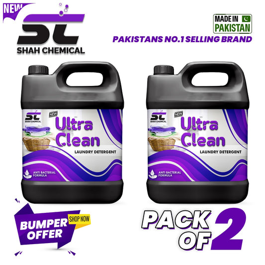 Pack of 2 Ultra Clean Liquid Laundry Detergent - 4 litre