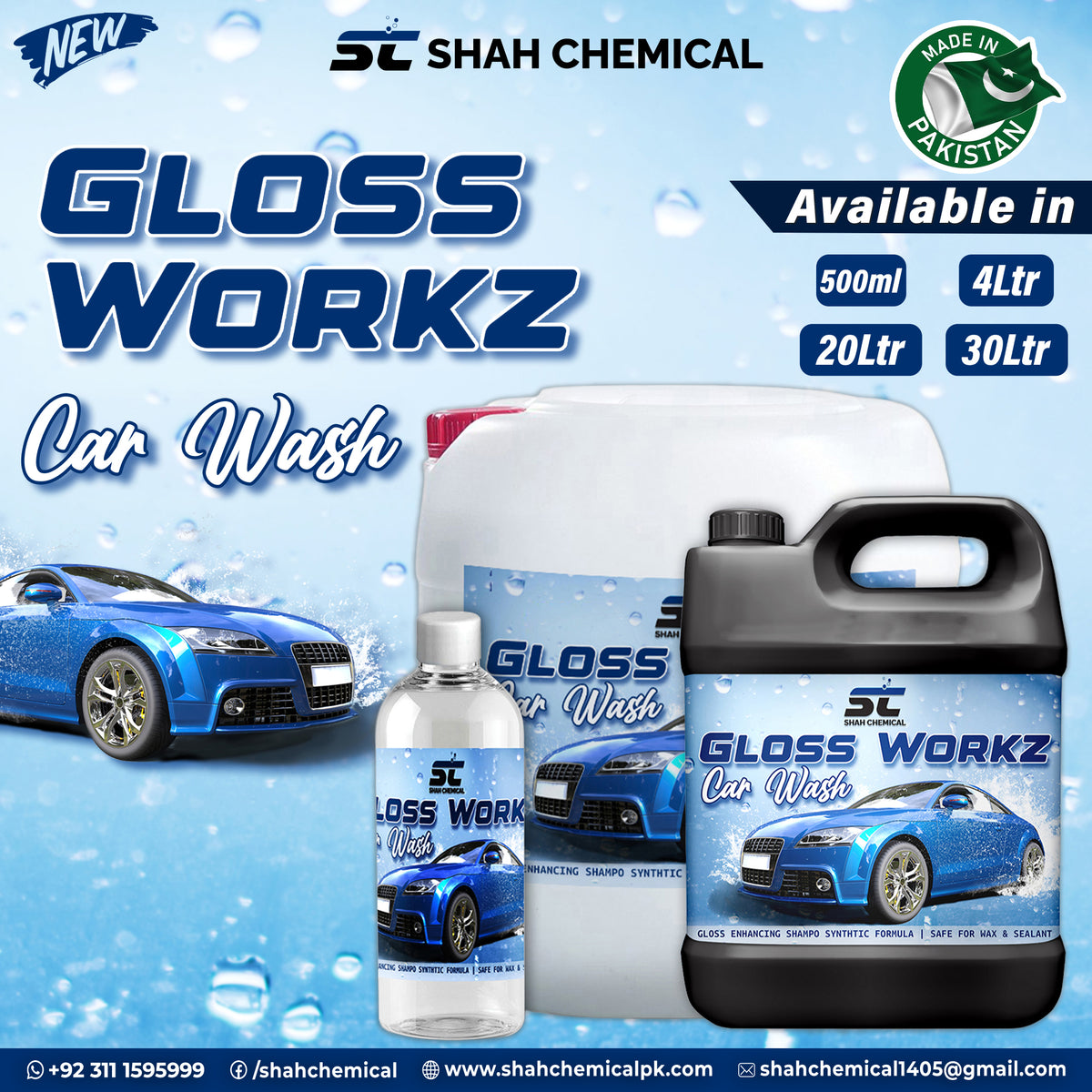 Gloss Workz Auto wash car wash shampoo