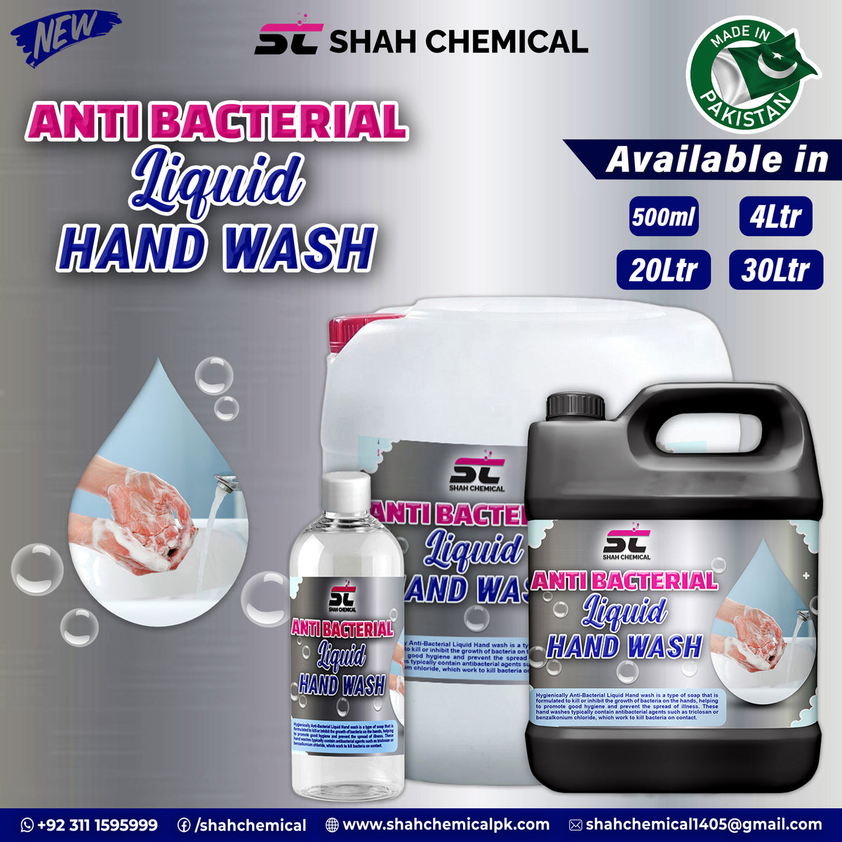 Anti-Bacterial Liquid Hand Wash Soap