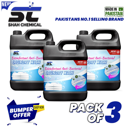Pack of 3 Disinfectant Anti-Bacterial Laundary Wash 4 liter