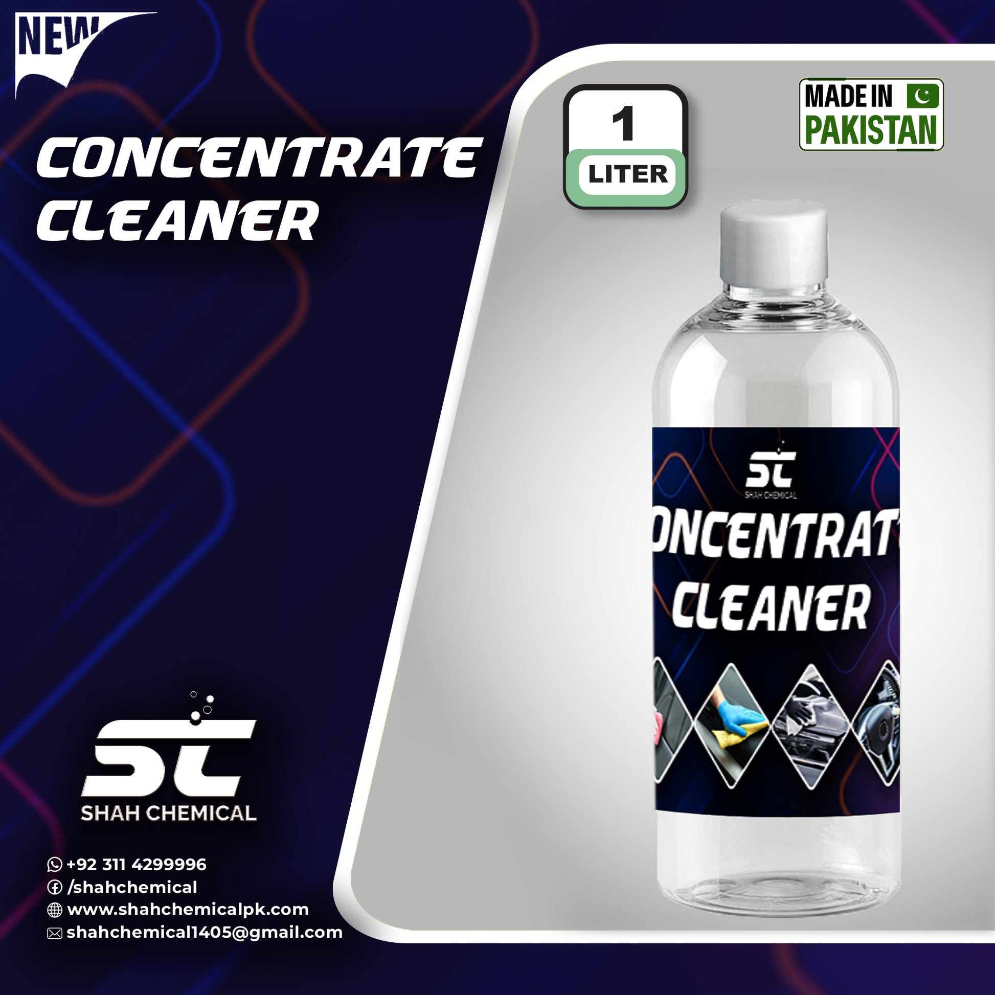 SHAH CHEMICALS Concentrated Cleaner All Purpose Cleaner - 1 litre SHAH CHEMICALS