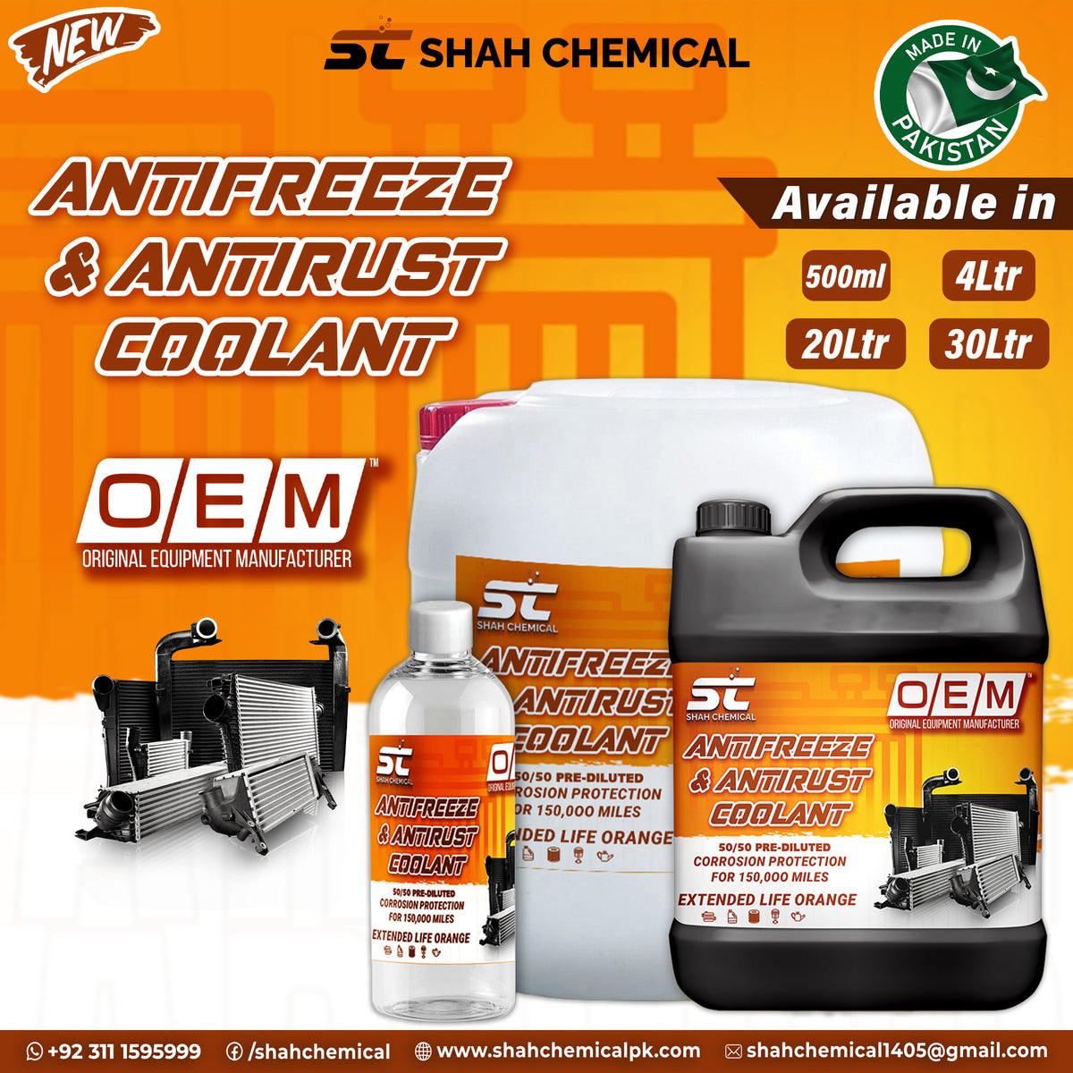 OEM Anti-Rust & Anti-Freez Coolant For All Vehicle