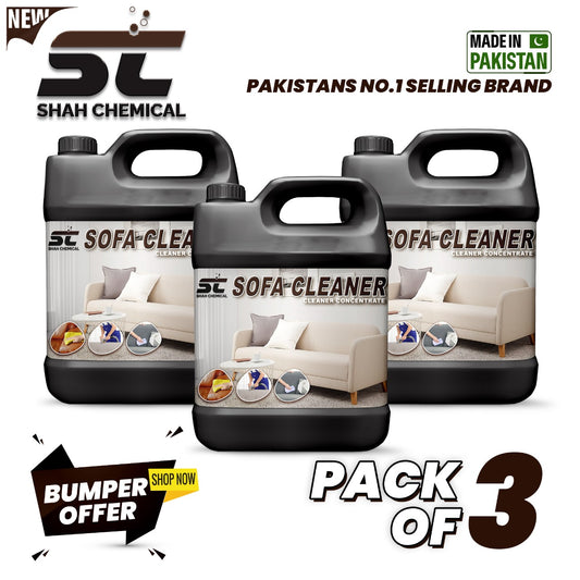 Pack of 3 Sofa , Chair , Rug , Carpet , All Purpose Cleaner - 4 litre