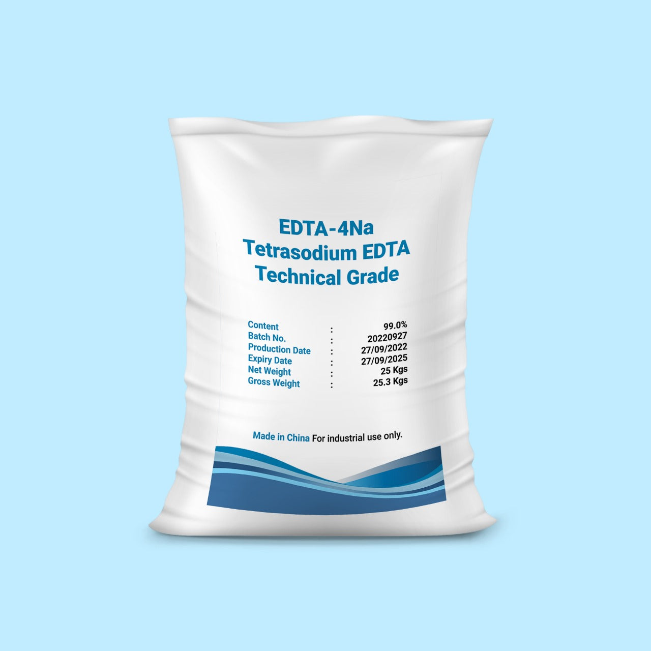 SHAH CHEMICALS EDTA-4Na Tetrasodium EDTA Technical Grade - 25 kg bag SHAH CHEMICALS