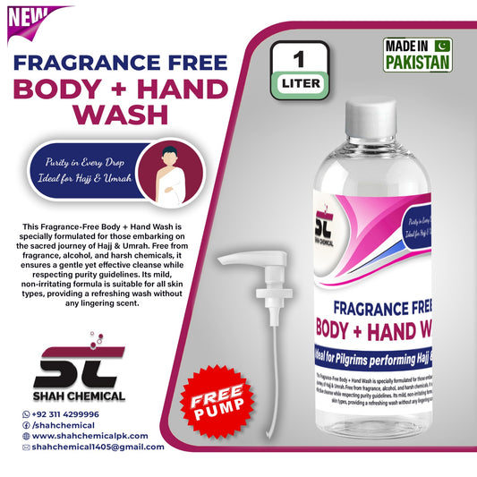 Fragrance Free Body + Hand Wash - 1 litre