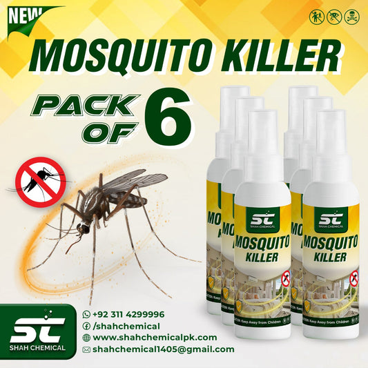 Pack of 6 Mosquito Killer Ready For Use Spray - 120 ml