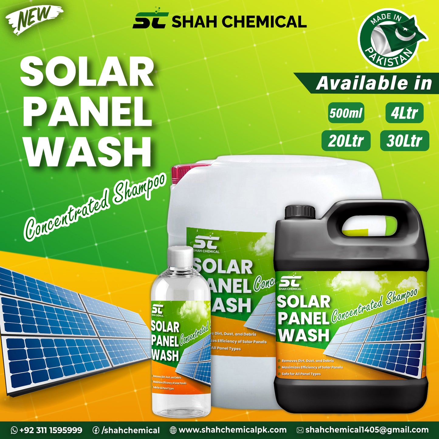 Solar Panel Wash ( Concentrated Shampoo )