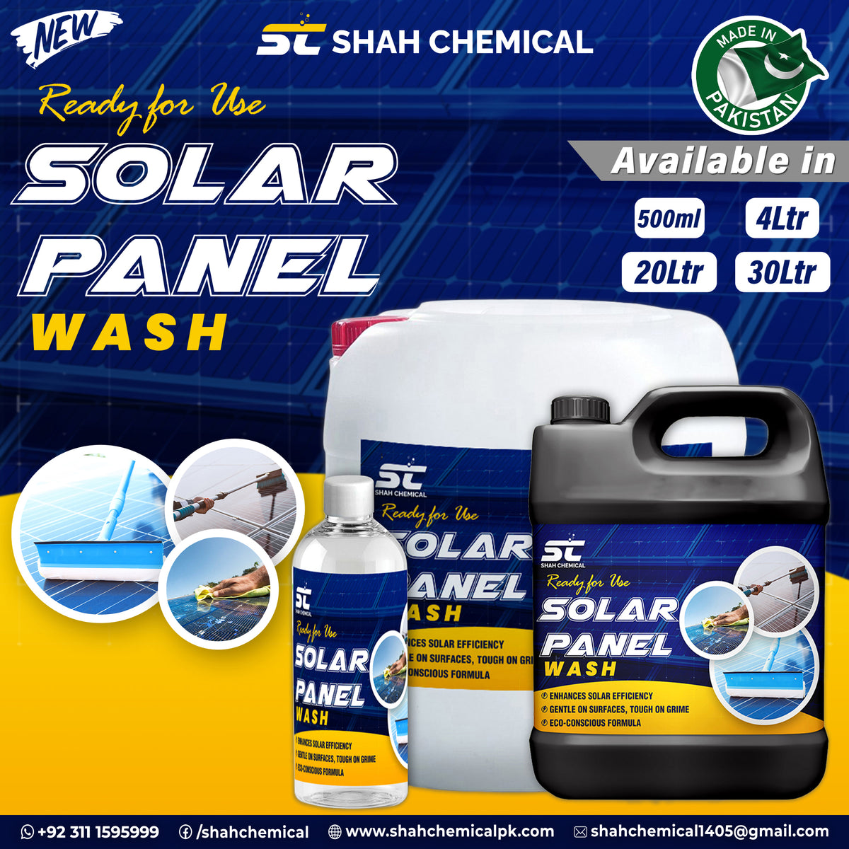 Solar Panel Wash ( Ready For Use )