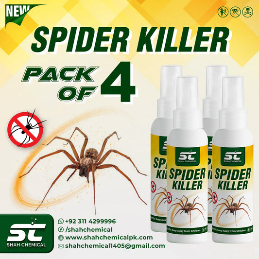 Pack of 4 Spider Killer Ready For Use Spray - 120 ml