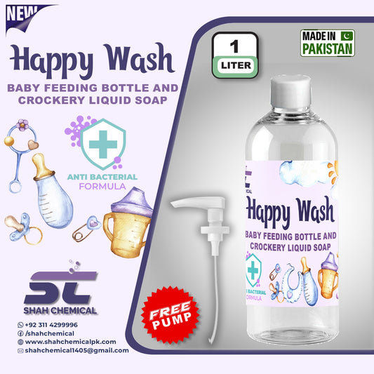 Happy Wash (baby feeding bottle and crockery liquid soap) - 1 litre