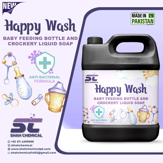 Happy Wash (baby feeding bottle and crockery liquid soap) - 4 litre