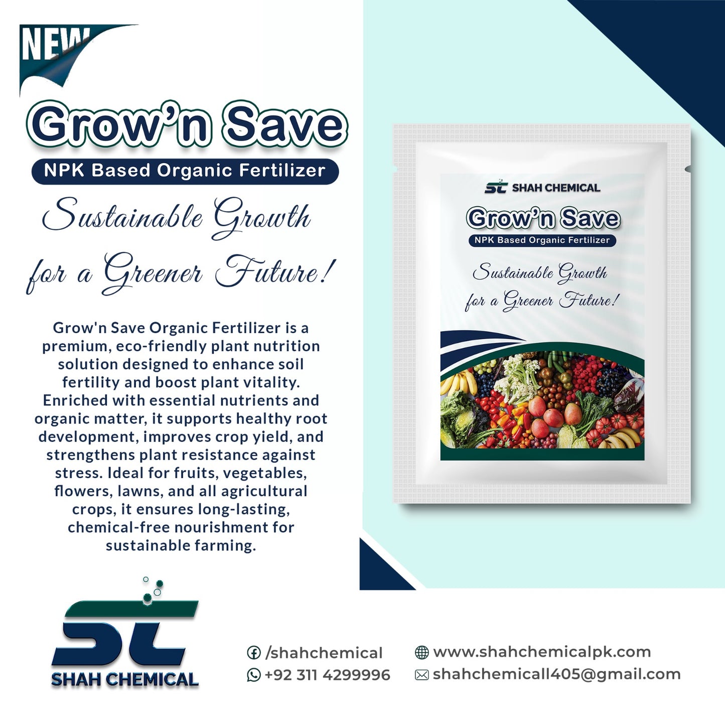 Grow'n Save N.P.K Based Organic Fertilizer - 1 kg