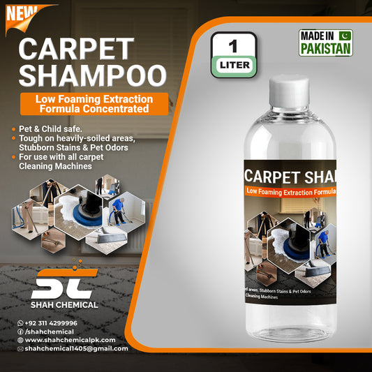 SHAH CHEMICALS Carpet Cleaning shampoo Deeply Cleans and Disinfect - 1 litre SHAH CHEMICALS