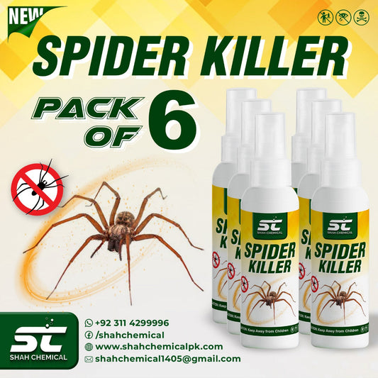Pack of 6 Spider Killer Ready For Use Spray - 120 ml