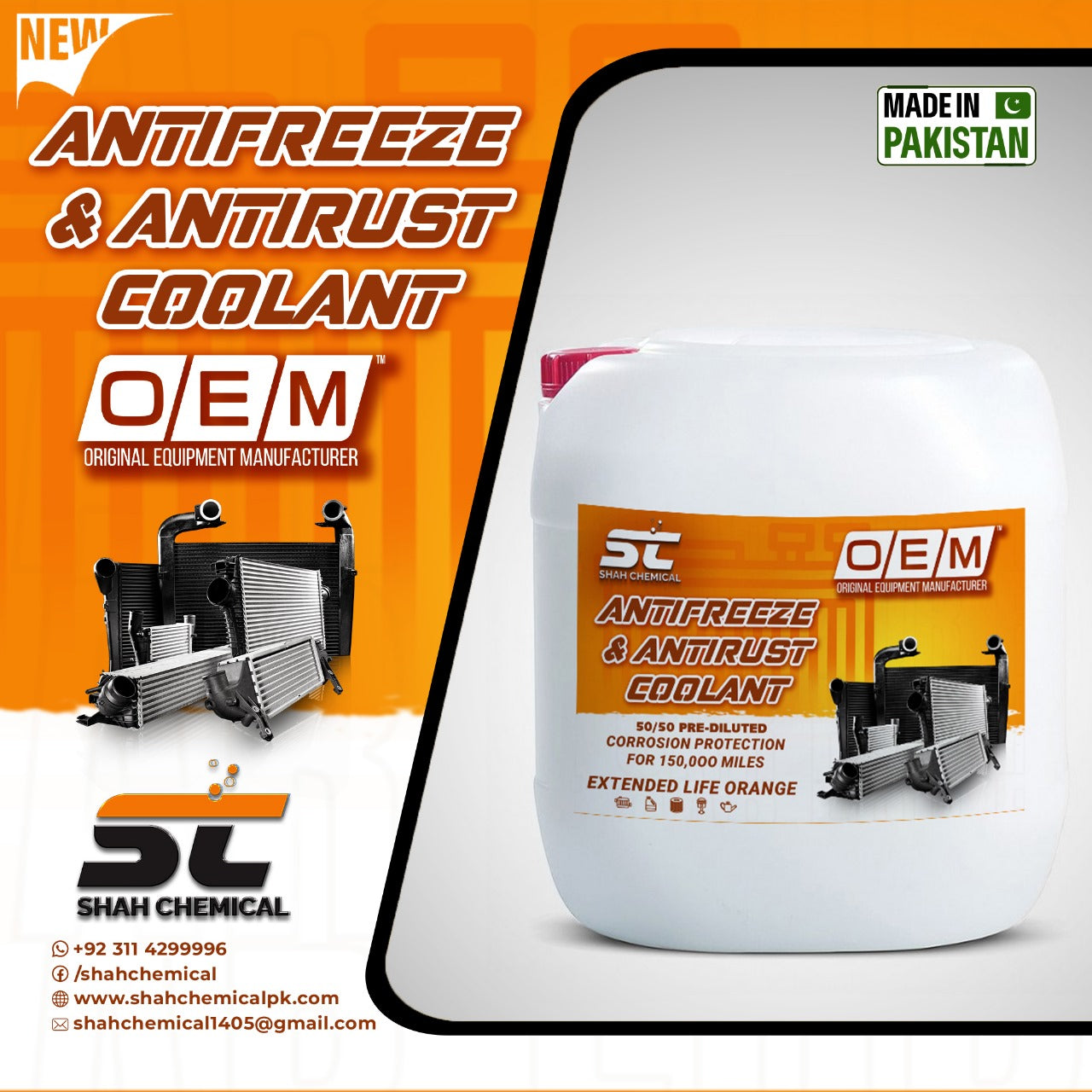 OEM Anti-Rust & Anti-Freez Coolant For All Vehicle - 20 litre