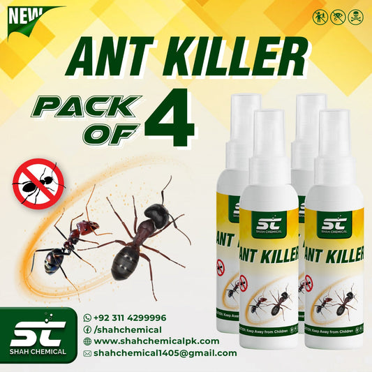 Pack of 4 Ant Killer Ready For Use Spray - 120 ml