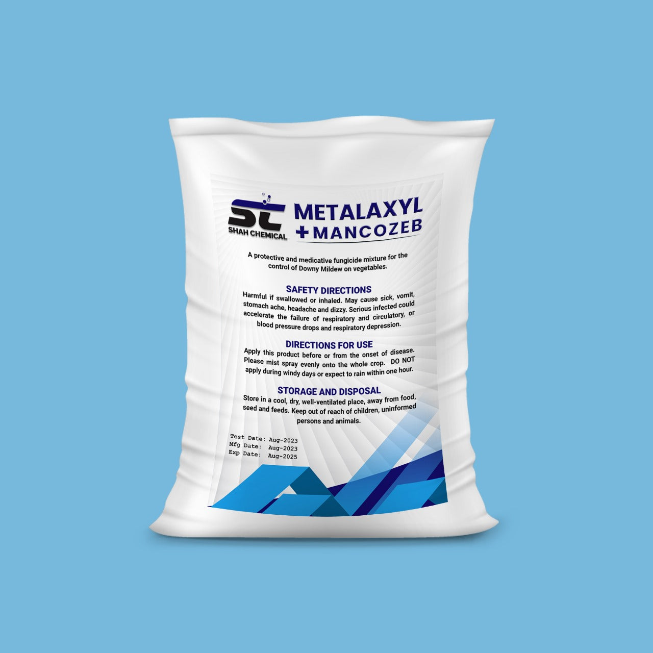 Metalaxyl Plus Mancozeb 72% wp 25 Kg Bag
