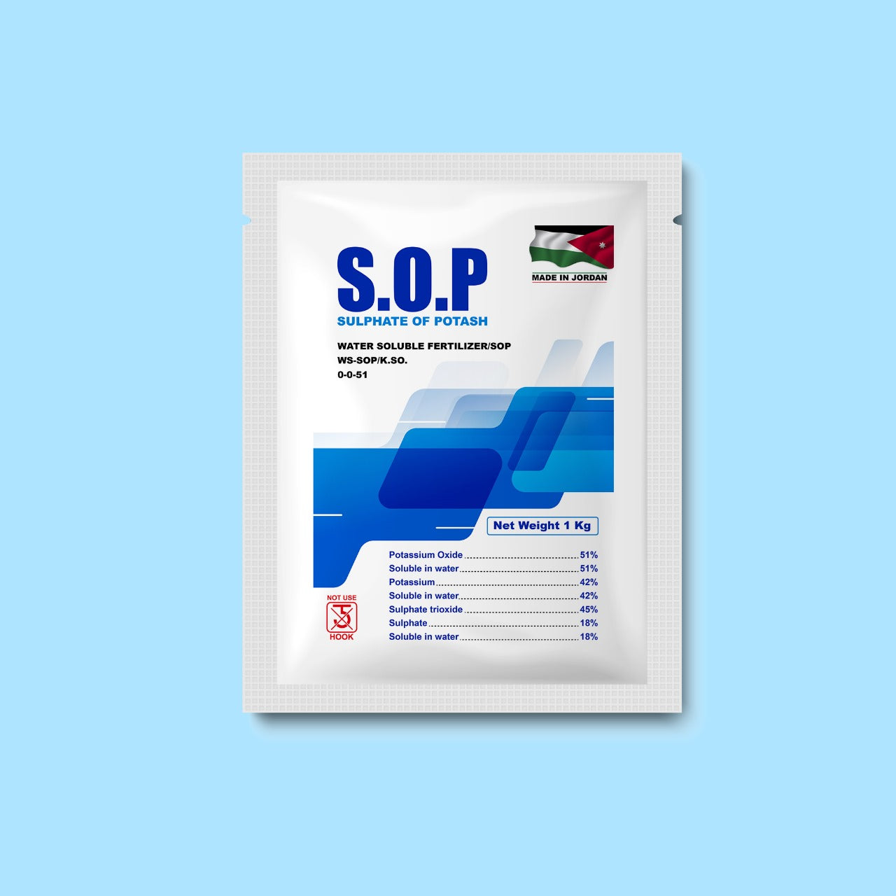 S.O.P Potasium Sulphate MADE IN JORDAN - 1 kg pack