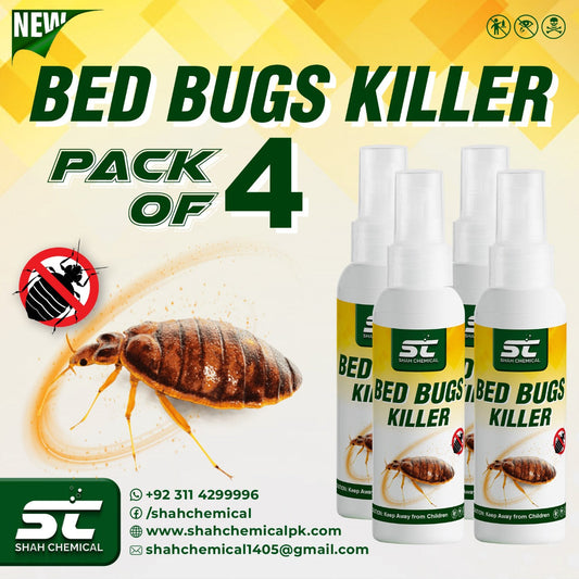Pack of 4 Beg Bugs Killer Ready For Use Spray - 120 ml